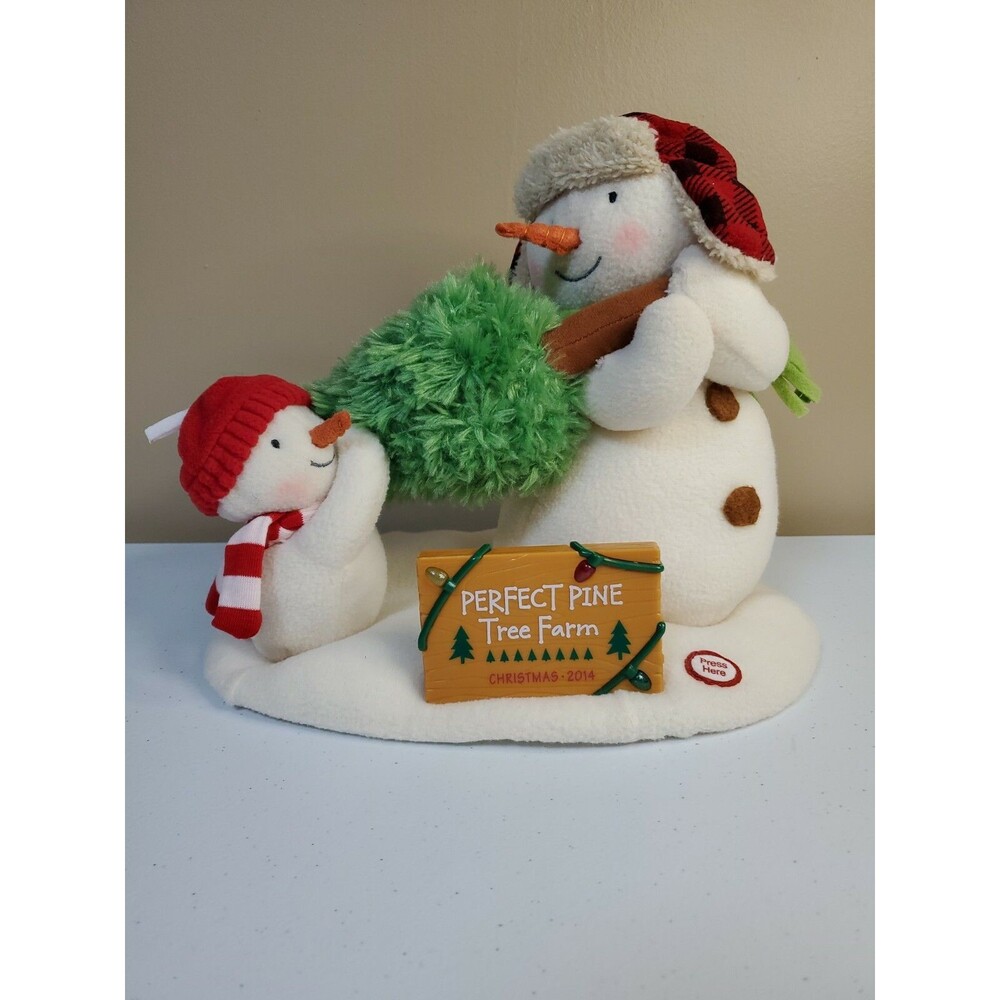 Hallmark 2014 Jingle Pals “The Perfect Pine Tree Farm “Plush Animated Snowmen